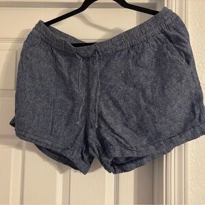Old Navy Heathered Blue Athletic Shorts